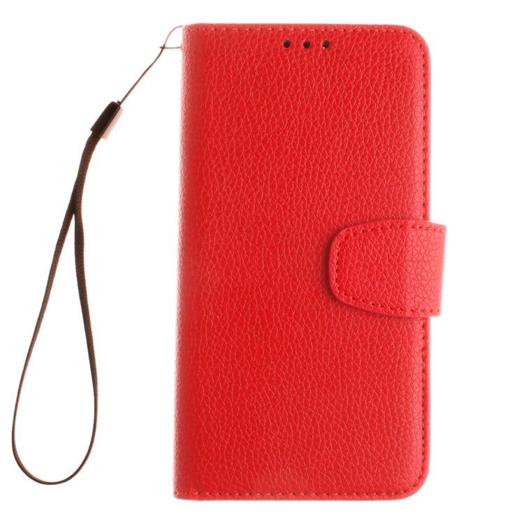 For Sony Xperia X Litchi Texture Horizontal Flip PU Leather Case with Holder & Card Slots & Wallet & Photo Frame & Lanyard