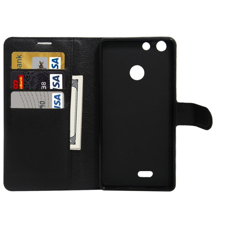 For Archos 55 Diamond Selfie Litchi Texture Horizontal Flip PU Leather Case with Holder & Card Slots & Wallet