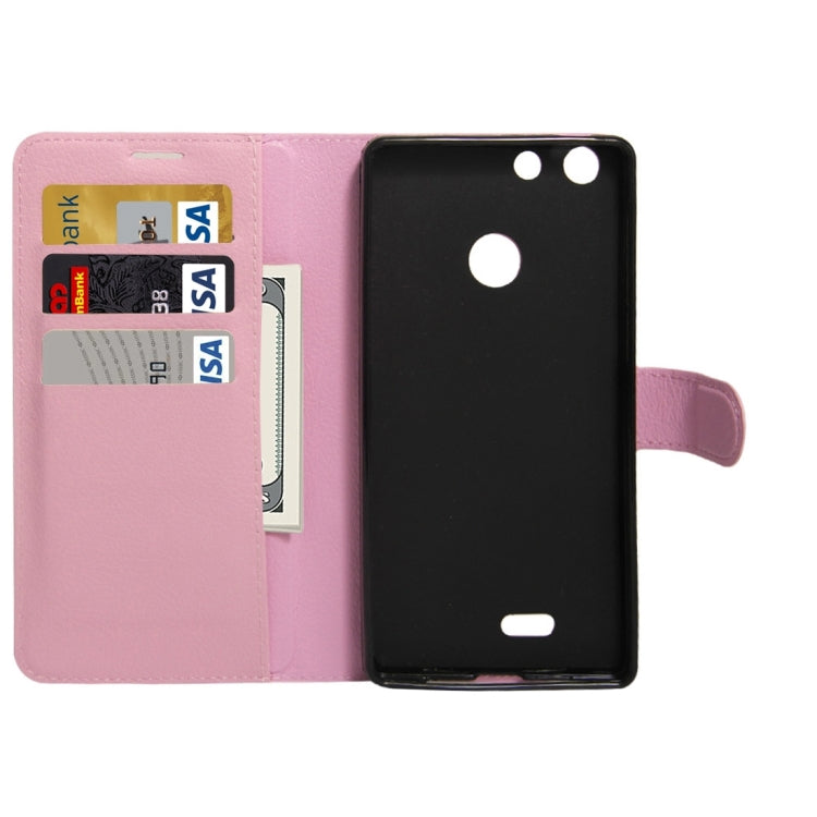 For Archos 55 Diamond Selfie Litchi Texture Horizontal Flip PU Leather Case with Holder & Card Slots & Wallet