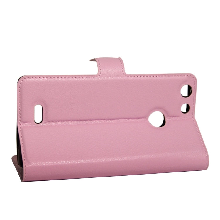 For Archos 55 Diamond Selfie Litchi Texture Horizontal Flip PU Leather Case with Holder & Card Slots & Wallet