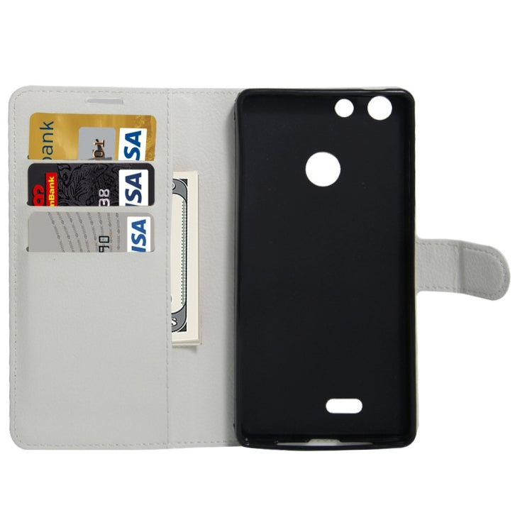 For Archos 55 Diamond Selfie Litchi Texture Horizontal Flip PU Leather Case with Holder & Card Slots & Wallet