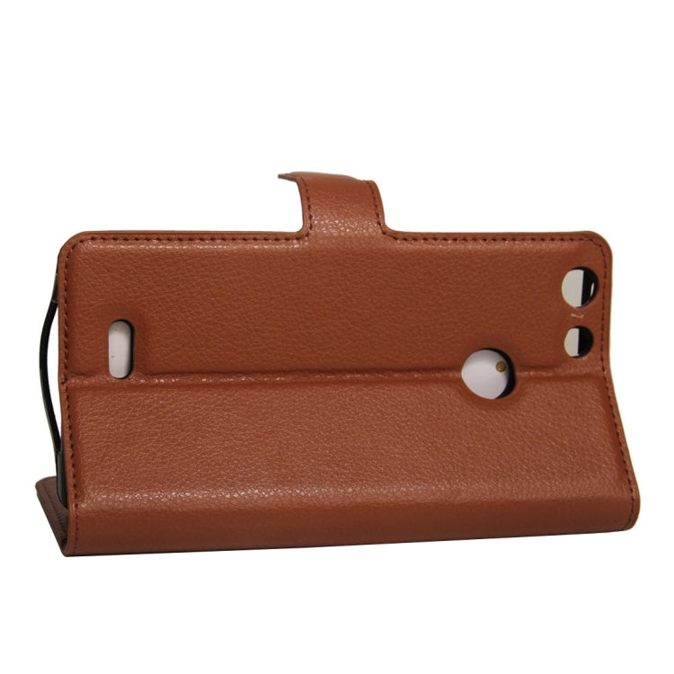 For Archos 55 Diamond Selfie Litchi Texture Horizontal Flip PU Leather Case with Holder & Card Slots & Wallet