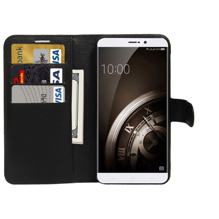 For 360 QiKU Q5 Plus Litchi Texture Horizontal Flip PU Leather Case with Holder & Card Slots & Wallet