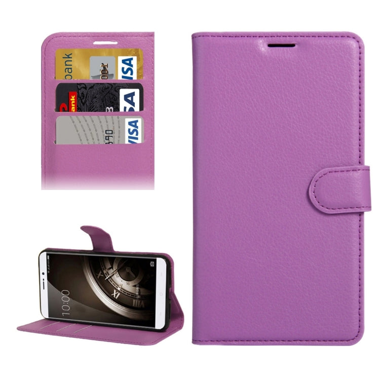 For 360 QiKU Q5 Plus Litchi Texture Horizontal Flip PU Leather Case with Holder & Card Slots & Wallet