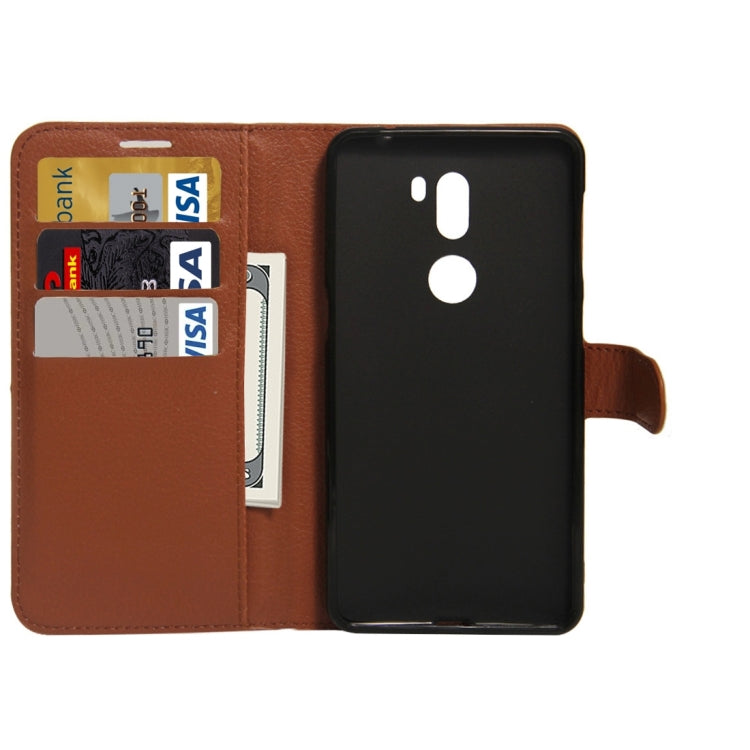 For 360 QiKU Q5 Plus Litchi Texture Horizontal Flip PU Leather Case with Holder & Card Slots & Wallet