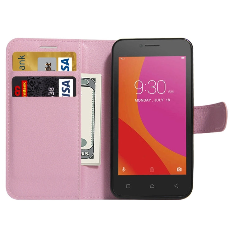 For Lenovo A Plus / A1010a20 Litchi Texture Horizontal Flip PU Leather Case with Holder & Card Slots & Wallet