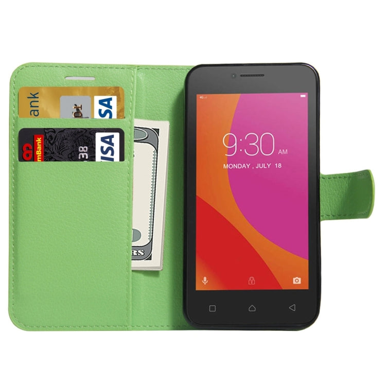 For Lenovo A Plus / A1010a20 Litchi Texture Horizontal Flip PU Leather Case with Holder & Card Slots & Wallet