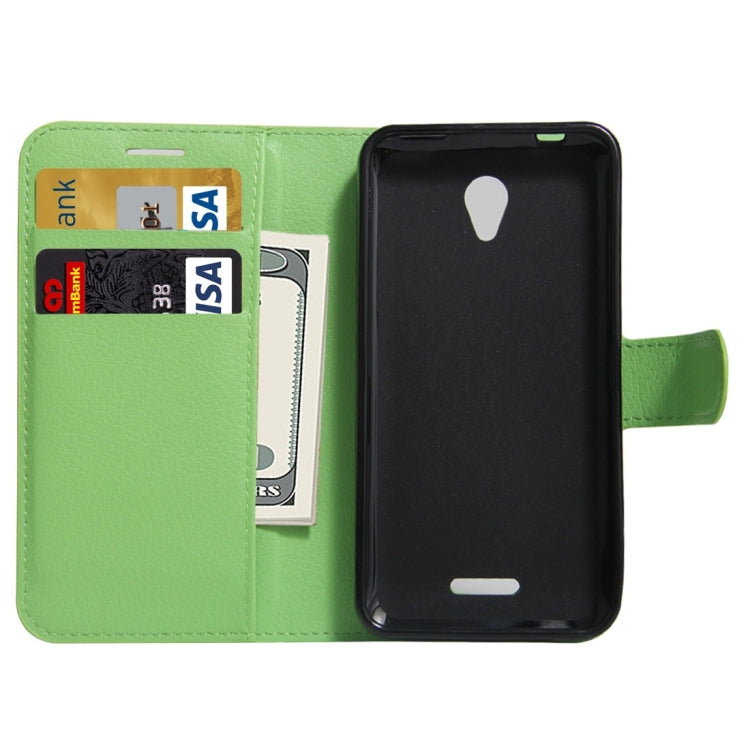 For Lenovo A Plus / A1010a20 Litchi Texture Horizontal Flip PU Leather Case with Holder & Card Slots & Wallet