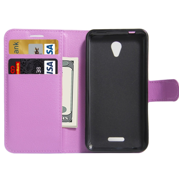 For Lenovo A Plus / A1010a20 Litchi Texture Horizontal Flip PU Leather Case with Holder & Card Slots & Wallet
