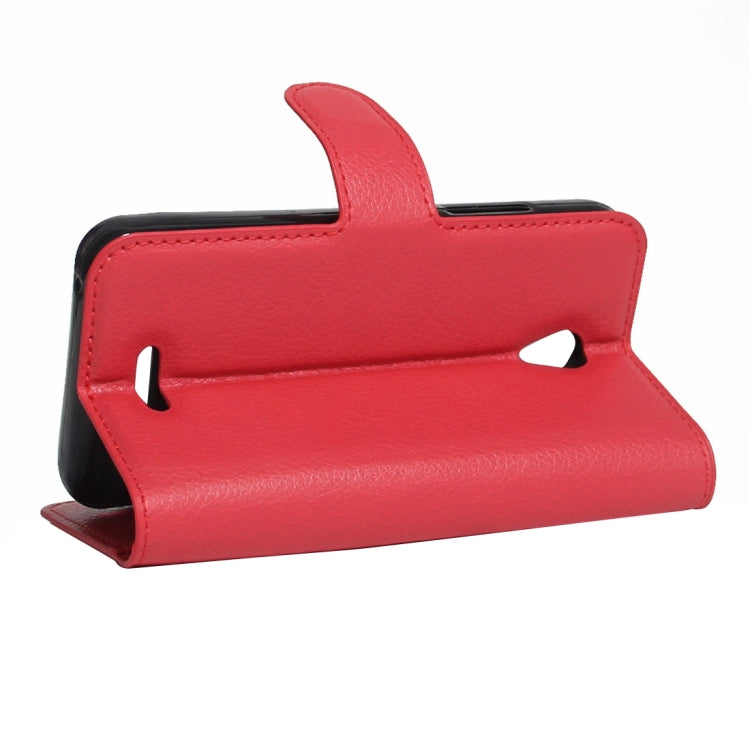 For Lenovo A Plus / A1010a20 Litchi Texture Horizontal Flip PU Leather Case with Holder & Card Slots & Wallet