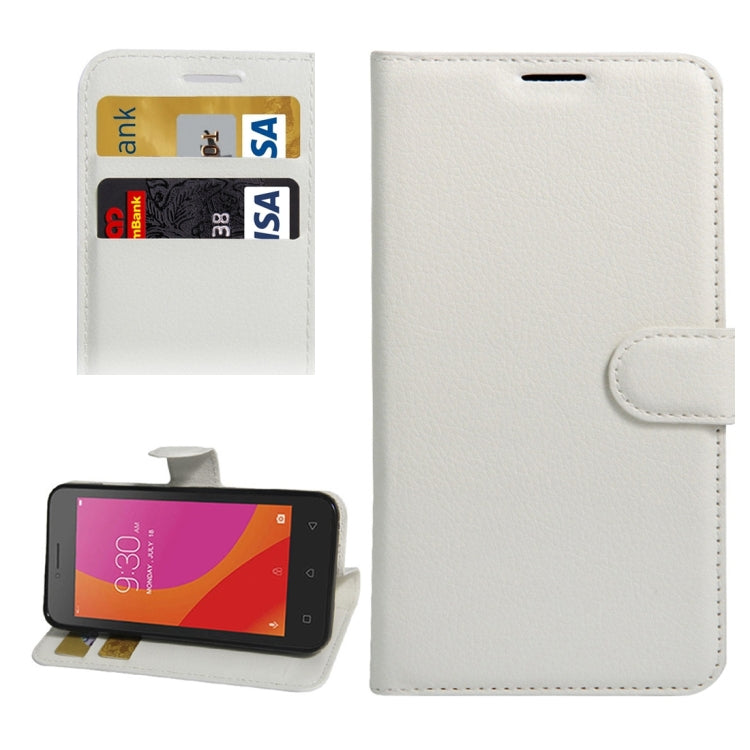 For Lenovo A Plus / A1010a20 Litchi Texture Horizontal Flip PU Leather Case with Holder & Card Slots & Wallet