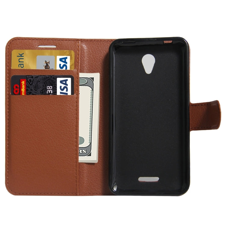 For Lenovo A Plus / A1010a20 Litchi Texture Horizontal Flip PU Leather Case with Holder & Card Slots & Wallet