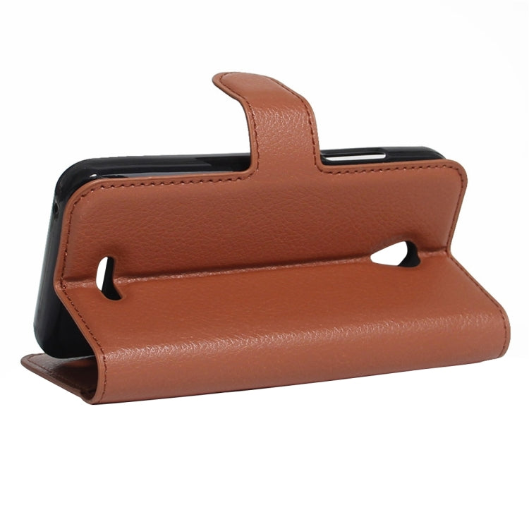 For Lenovo A Plus / A1010a20 Litchi Texture Horizontal Flip PU Leather Case with Holder & Card Slots & Wallet