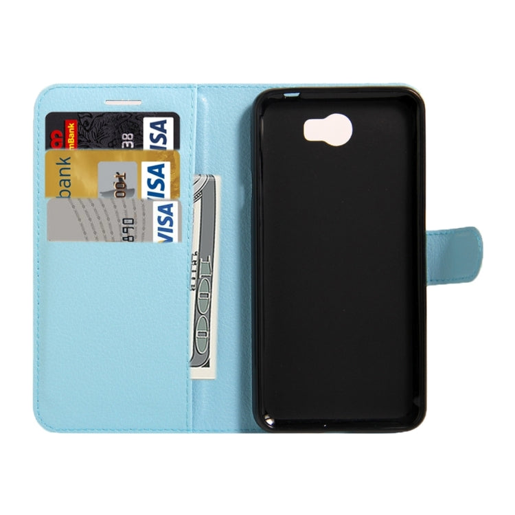 For Huawei Y6 Elite & Y5 II Litchi Texture Horizontal Flip Leather Case with Magnetic Buckle & Holder & Card Slots & Wallet