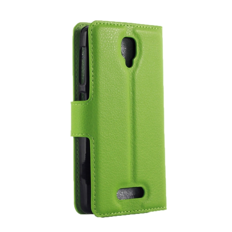 For Lenovo Vibe A Litchi Texture Horizontal Flip Leather Case with Magnetic Buckle & Holder & Card Slots & Wallet