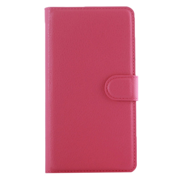 For Lenovo Vibe A Litchi Texture Horizontal Flip Leather Case with Magnetic Buckle & Holder & Card Slots & Wallet