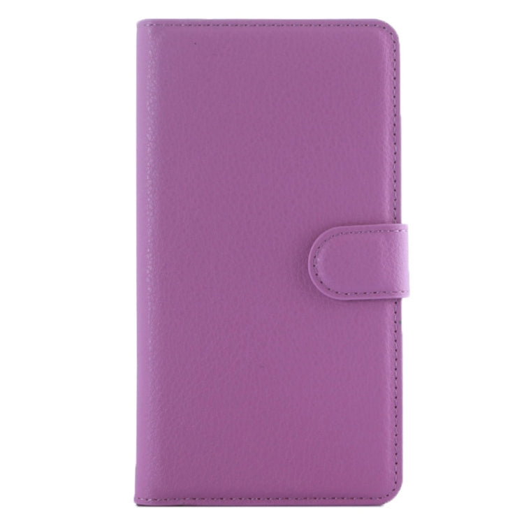 For Lenovo Vibe A Litchi Texture Horizontal Flip Leather Case with Magnetic Buckle & Holder & Card Slots & Wallet