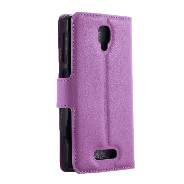 For Lenovo Vibe A Litchi Texture Horizontal Flip Leather Case with Magnetic Buckle & Holder & Card Slots & Wallet