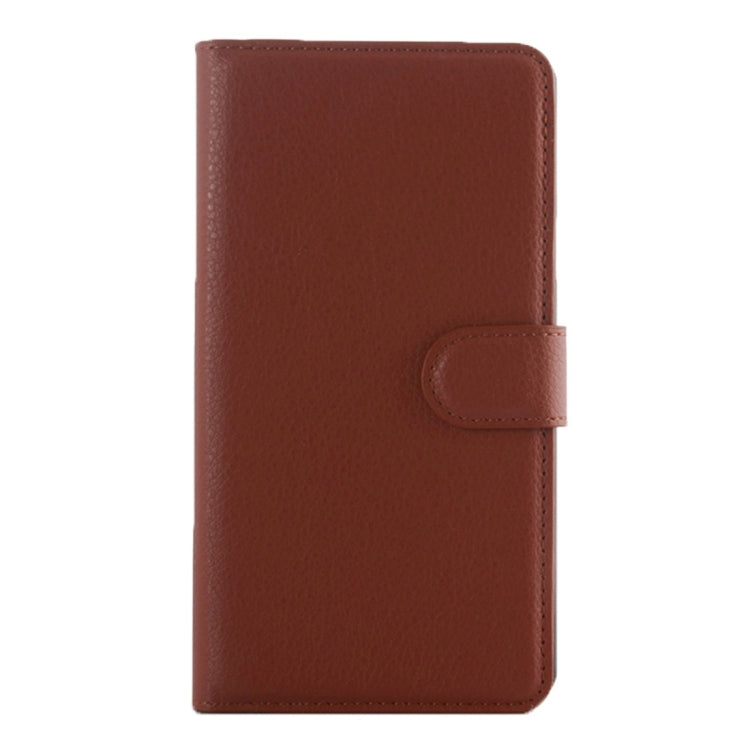 For Lenovo Vibe A Litchi Texture Horizontal Flip Leather Case with Magnetic Buckle & Holder & Card Slots & Wallet