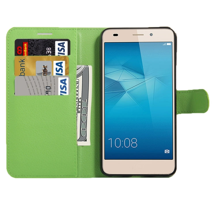 For Huawei Honor 5c European Edition Litchi Texture Horizontal Flip Leather Case with Magnetic Buckle & Holder & Card Slots & Wallet