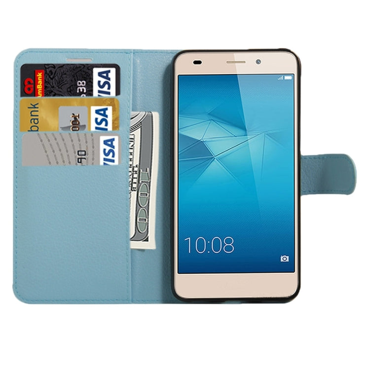 For Huawei Honor 5c European Edition Litchi Texture Horizontal Flip Leather Case with Magnetic Buckle & Holder & Card Slots & Wallet