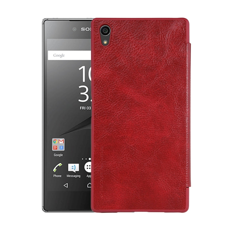 NILLKIN QIN Series for Sony Xperia Z5 Premium Business Style Horizontal Flip Leather Case with Card Slot