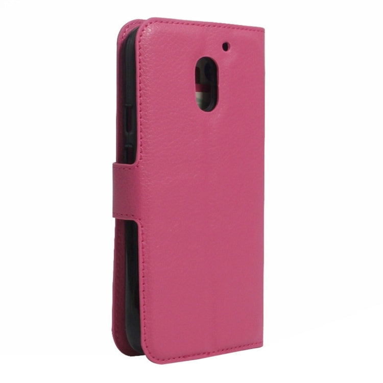 For Motorola Moto E3 Power Litchi Texture Horizontal Flip PU Leather Case with Holder & Card Slots & Wallet