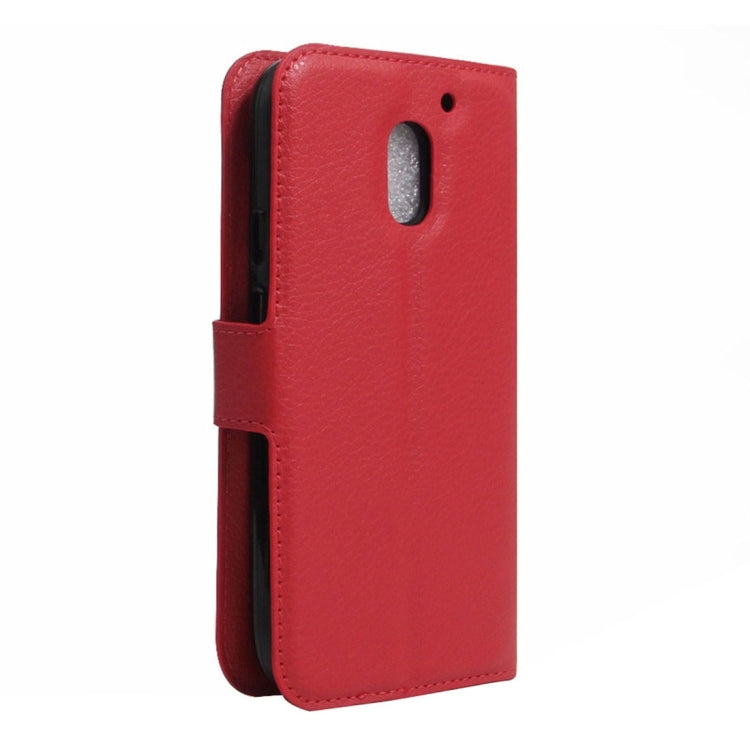 For Motorola Moto E3 Power Litchi Texture Horizontal Flip PU Leather Case with Holder & Card Slots & Wallet
