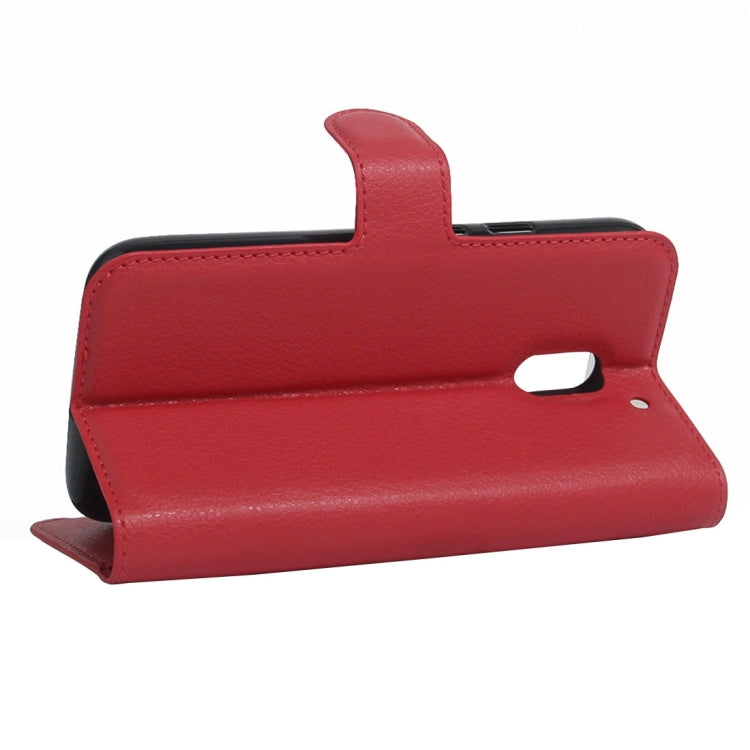 For Motorola Moto E3 Power Litchi Texture Horizontal Flip PU Leather Case with Holder & Card Slots & Wallet