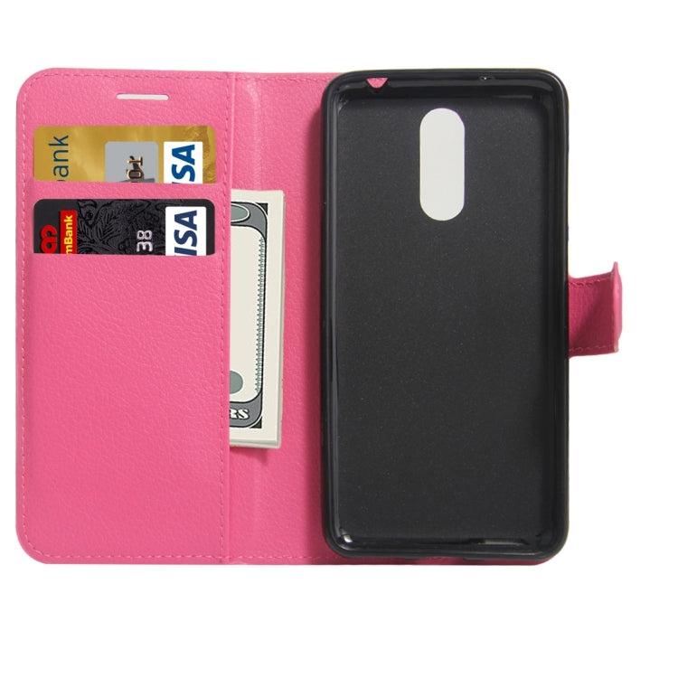 For Huawei Enjoy 6 Litchi Texture Horizontal Flip PU Leather Case with Holder & Card Slots & Wallet