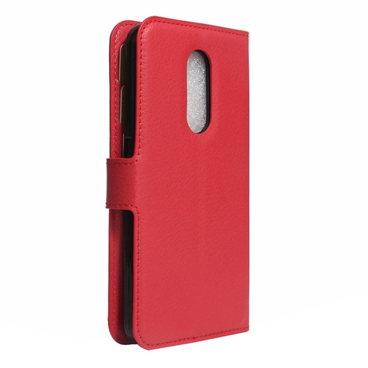 For Huawei Enjoy 6 Litchi Texture Horizontal Flip PU Leather Case with Holder & Card Slots & Wallet