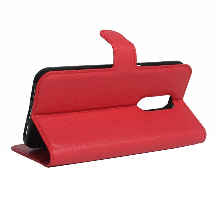 For Huawei Enjoy 6 Litchi Texture Horizontal Flip PU Leather Case with Holder & Card Slots & Wallet