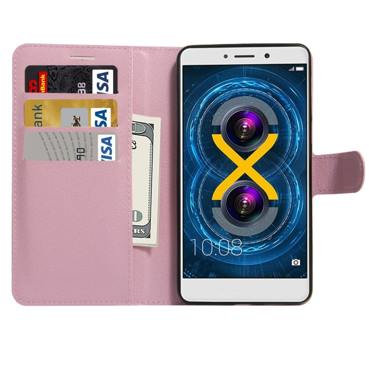 For Huawei Honor 6x (2016) Litchi Texture Horizontal Flip PU Leather Case with Holder & Card Slots & Wallet