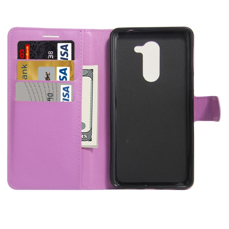 For Huawei Honor 6x (2016) Litchi Texture Horizontal Flip PU Leather Case with Holder & Card Slots & Wallet
