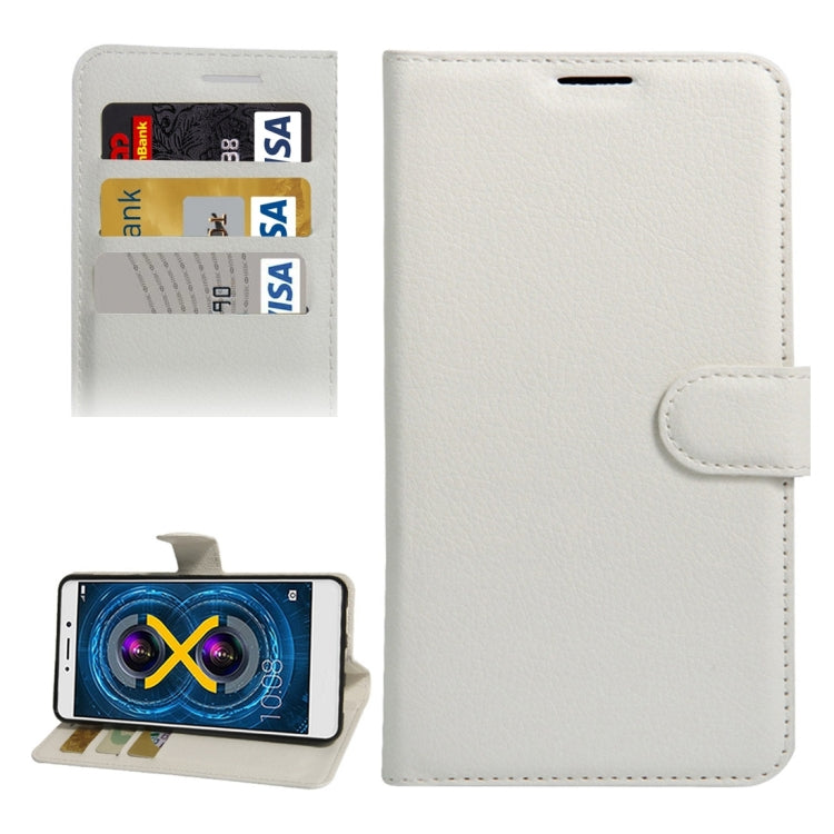 For Huawei Honor 6x (2016) Litchi Texture Horizontal Flip PU Leather Case with Holder & Card Slots & Wallet