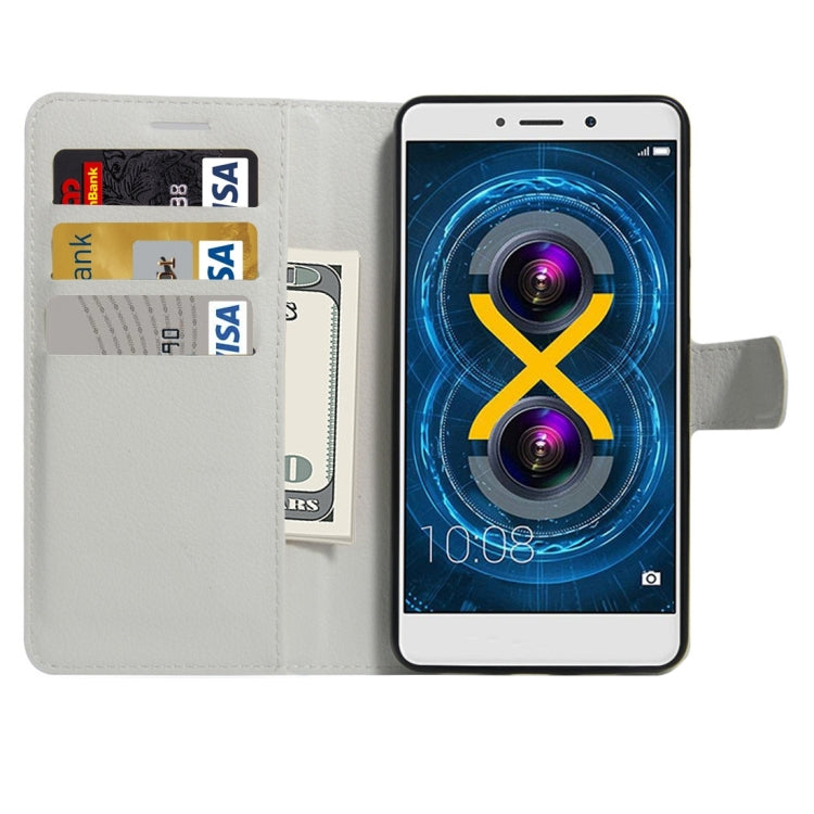 For Huawei Honor 6x (2016) Litchi Texture Horizontal Flip PU Leather Case with Holder & Card Slots & Wallet