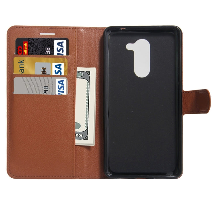 For Huawei Honor 6x (2016) Litchi Texture Horizontal Flip PU Leather Case with Holder & Card Slots & Wallet