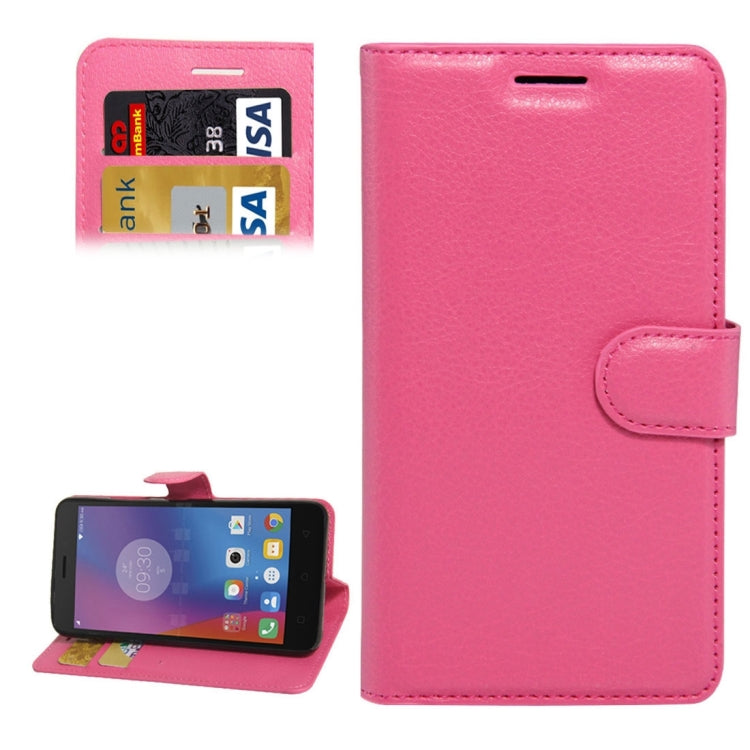 For Lenovo K6 Litchi Texture Horizontal Flip PU Leather Case with Holder & Card Slots & Wallet