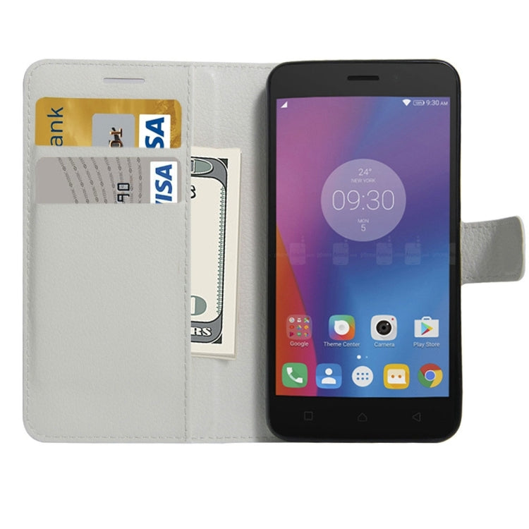 For Lenovo K6 Litchi Texture Horizontal Flip PU Leather Case with Holder & Card Slots & Wallet
