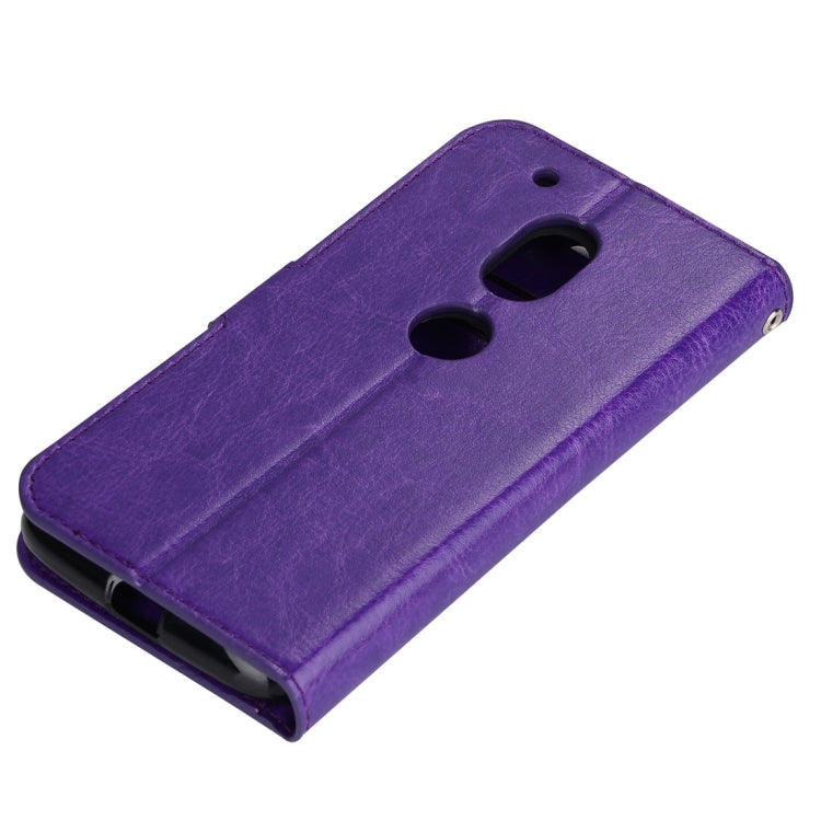 For Motorola Moto G4 Play Crazy Horse Texture Horizontal Flip PU Leather Case with Holder & Card Slots & Wallet & Photo Frame & Lanyard