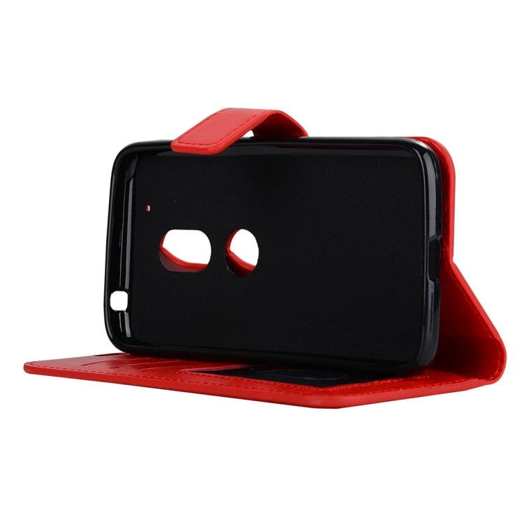 For Motorola Moto G4 Play Crazy Horse Texture Horizontal Flip PU Leather Case with Holder & Card Slots & Wallet & Photo Frame & Lanyard