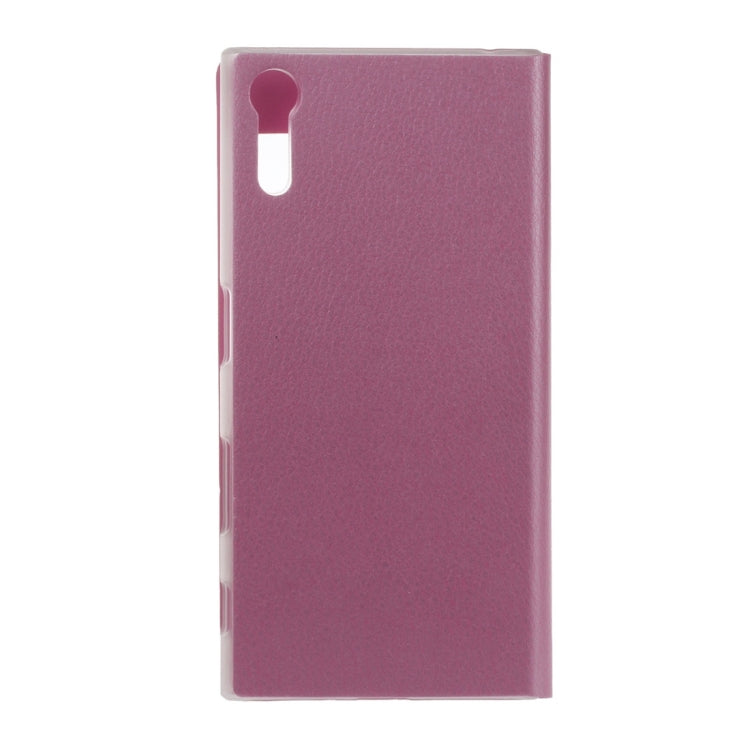 For Sony Xperia XZ Litchi Texture Horizontal Flip PU Leather Case with Call Display ID