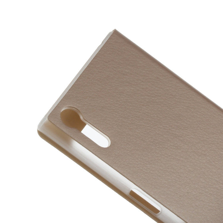 For Sony Xperia XZ Litchi Texture Horizontal Flip PU Leather Case with Call Display ID