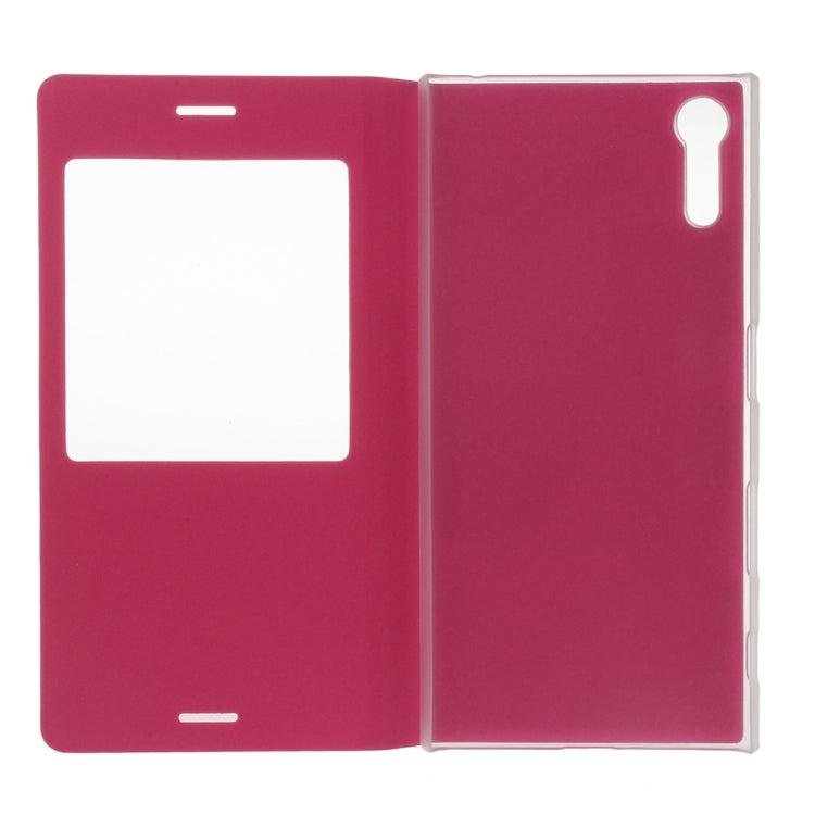 For Sony Xperia XZ Litchi Texture Horizontal Flip PU Leather Case with Call Display ID