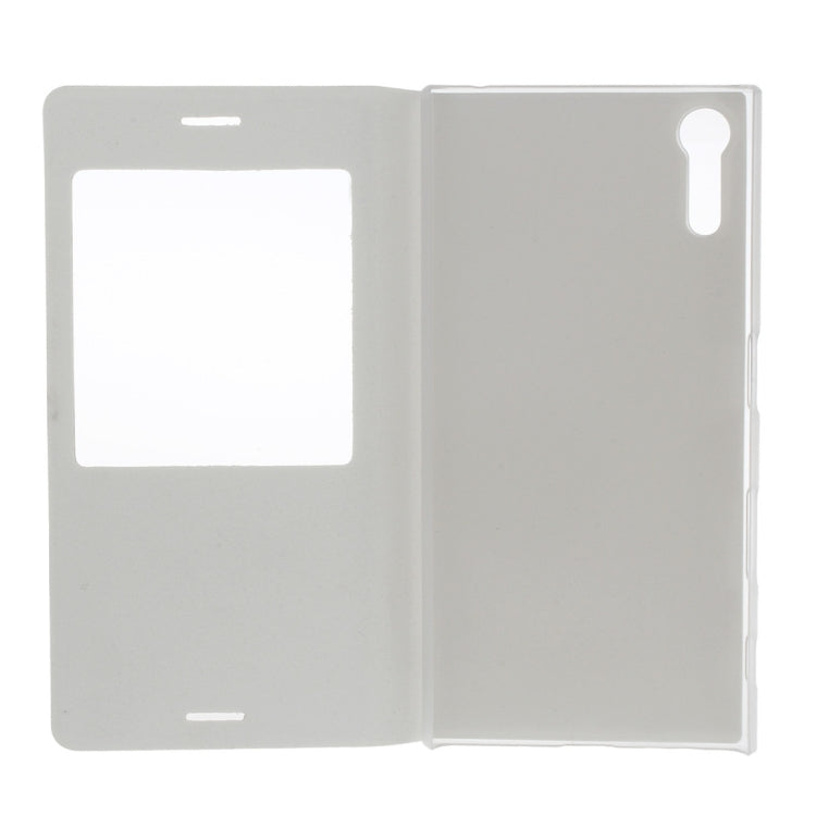 For Sony Xperia XZ Litchi Texture Horizontal Flip PU Leather Case with Call Display ID