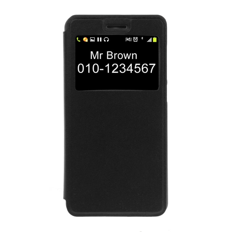 For Huawei Honor 5 Litchi Texture Horizontal Flip PU Leather Case with Call Display ID