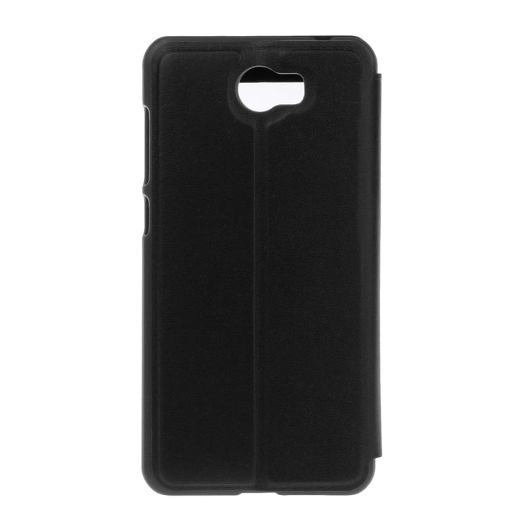 For Huawei Honor 5 Litchi Texture Horizontal Flip PU Leather Case with Call Display ID