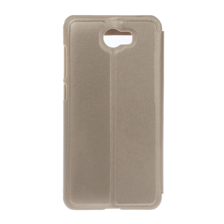 For Huawei Honor 5 Litchi Texture Horizontal Flip PU Leather Case with Call Display ID