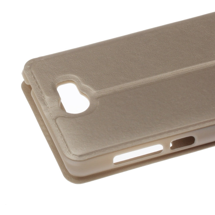 For Huawei Honor 5 Litchi Texture Horizontal Flip PU Leather Case with Call Display ID