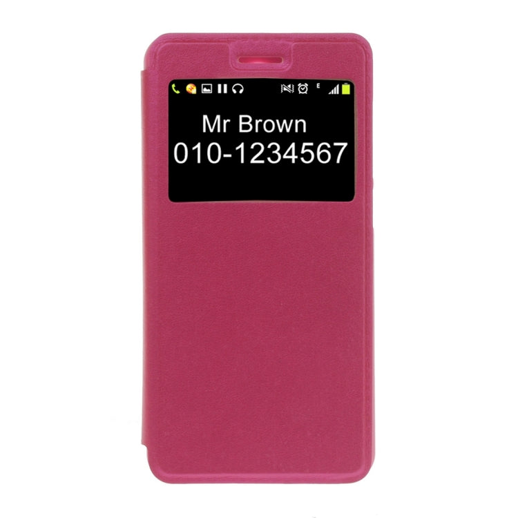 For Huawei Honor 5 Litchi Texture Horizontal Flip PU Leather Case with Call Display ID